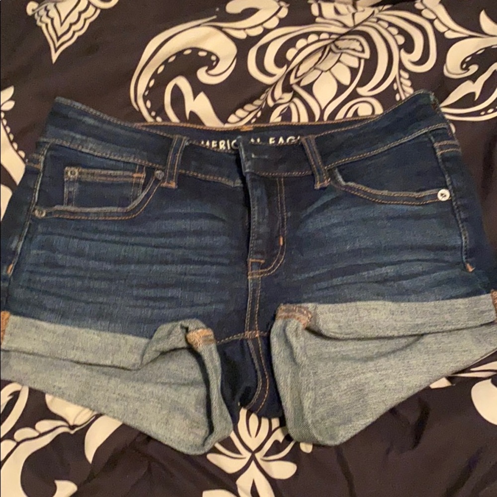 American Eagle Dark Jean Shorts